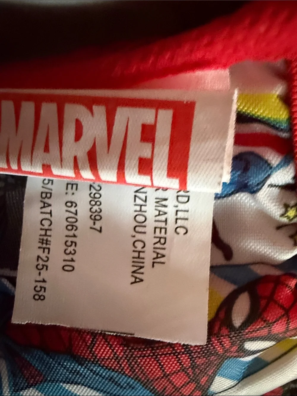 Superhero Spider marvel Backpack - Red